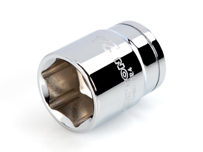 TEKTON 1/2 Inch Drive x 24 mm Shallow 6-Point Socket | SHD22124 - Image 1